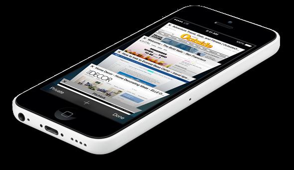 iPhone 5c 8GB có tỉ lệ trống bộ nhớ cao hơn Samsung Galaxy S4