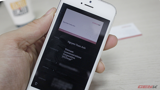Dùng thử tính năng scan card-visit của Evernote