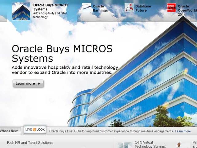 Vụ sát nhập Oracle - Micros là minh chứng cho thấy sự trở lại của thị trường mua bán và sát nhập Mỹ