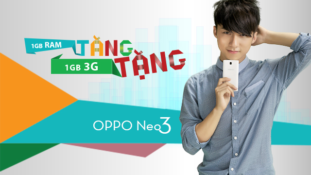 OPPO Neo 3 tặng miễn phí sim 3G dành cho sinh viên