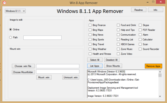Tiện ích giúp gỡ bỏ hàng loạt ứng dụng cài sẵn trên Windows 8
