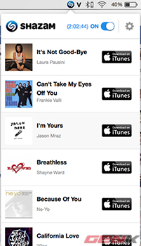 Dùng thử Shazam trên OS X: Ứng dụng nhận diện bài hát tuyệt vời!