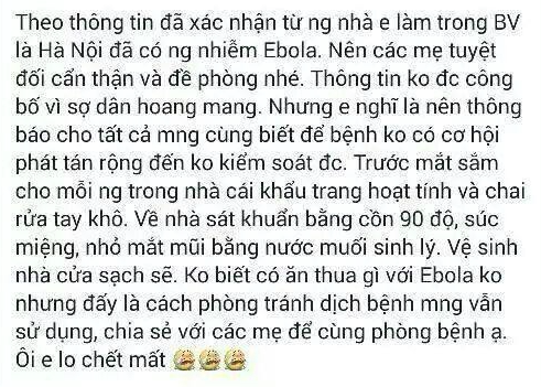 Dòng status được lan truyền trên mạng xã hội khiến cộng đồng xôn xao.