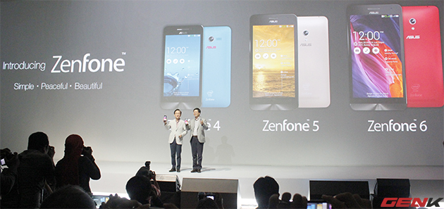 ASUS Zenfone 4, 5, 6 giá lần lượt tại Việt Nam 2, 4 và 6 triệu đồng