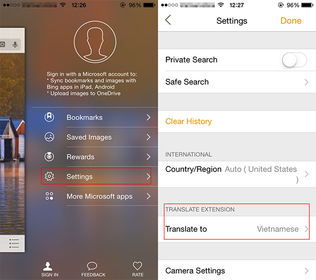 iOS 8: Làm thế nào để dịch toàn bộ trang web trong Safari