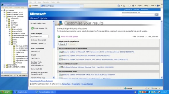 Hack vào registry để tiếp tục nhận bản update bảo mật cho Windows XP