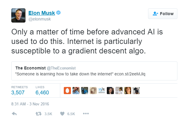 Elon Musk: Chúng ta sẽ sớm phải đối đầu với những cuộc tấn công khủng khiếp trên Internet do AI gây ra - Ảnh 1.