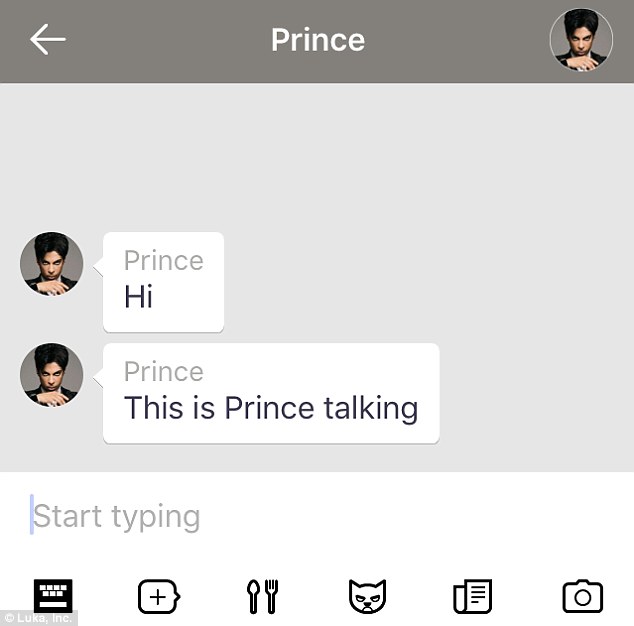  Bên cạnh đó, AI cũng có chatbot cho Prince, nam tài tử vừa qua đời tháng 4 trước. 