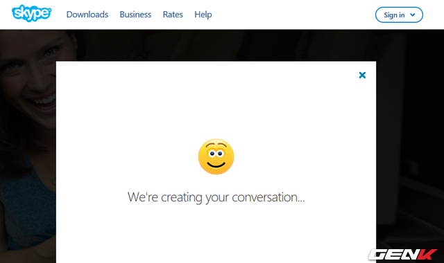  Sau đó chờ vài giây để Skype tiến hành khởi tạo dịch vụ cho bạn. 