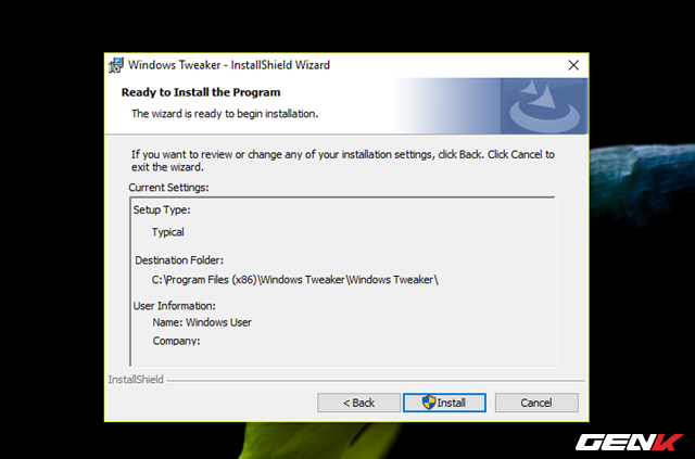  Nhìn chung Windows Tweaker không cung cấp nhiều lựa chọn cấu hình cài đặt nên bạn cũng không cần phải quan tâm đến các thiết lập này, cứ để mặc định cũng được. 