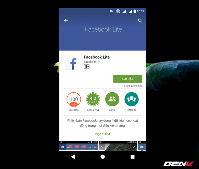  Facebook Lite là phiên bản rút gọn của ứng dụng Facebook 
