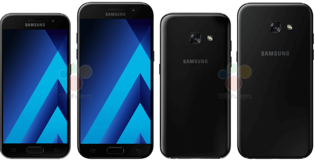  Hình ảnh chính thức của Samsung Galaxy A3 và A5 (2017). Ảnh: WinFuture. 