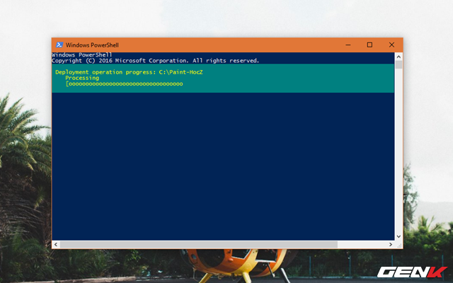  Chờ vài giây để Windows tiến hành xả nén và cài đặt ứng dụng Paint Preview. 