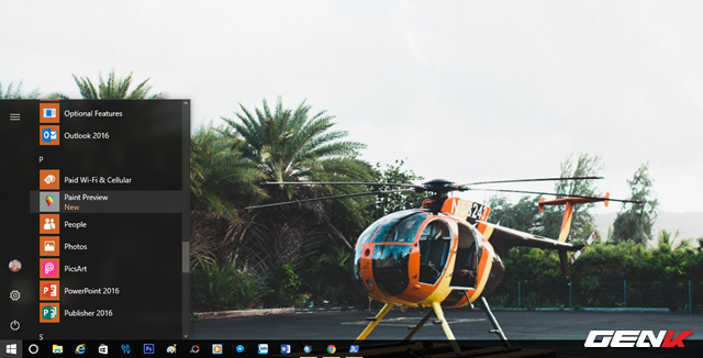  Khi đã xong, bạn sẽ thấy tên ứng dụng “Paint Preview” xuất hiện ở App List của Start Menu. 