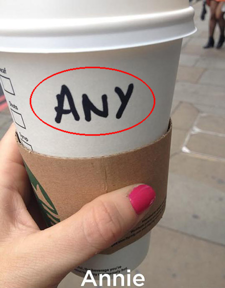  Một khách hàng có tên Annie bị viết tên thành Any 