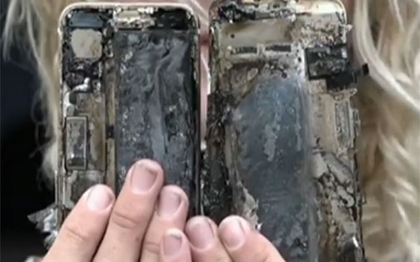 iPhone 7 bất ngờ phát hỏa, cháy cả xe ô tô - Ảnh 1.
