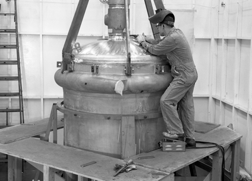  Nguyên mẫu lò phản ứng bằng muối nóng chảy tại Phòng thí nghiệm Oak Ridge hơn 40 năm trước. 