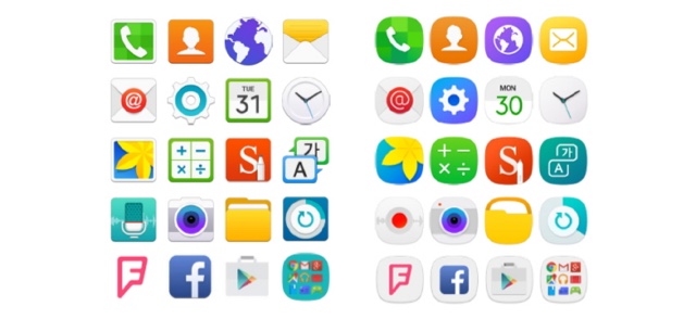  Icon ứng dụng do Samsung tự thiết kế. 