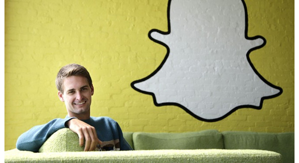  Nhà sáng lập và CEO Evan Spiegel của Snapchat. 