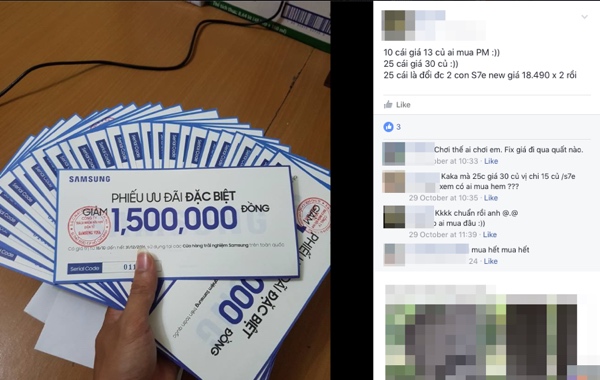 ... và người bán voucher hàng loạt.