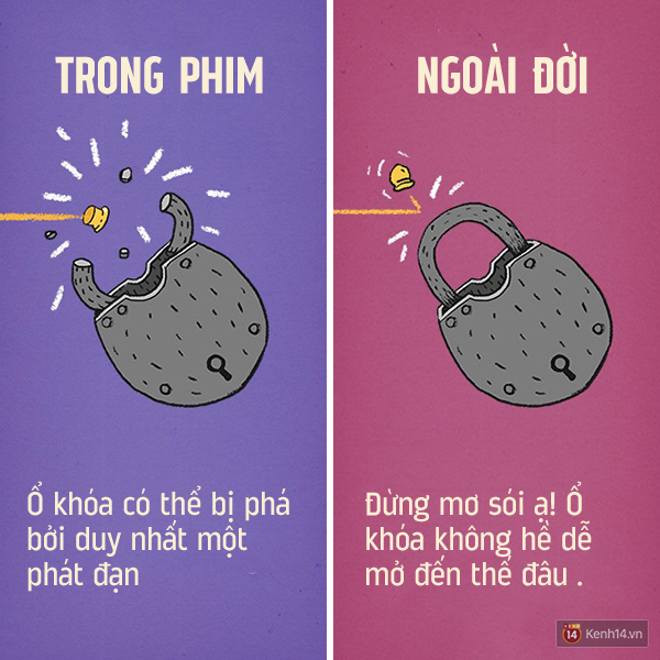 Nghĩ sao mà một viên đạn sắt bé tí lại làm hỏng được cả một khối sắt to hơn nó gấp mấy lần? Còn chưa kể tới khả năng bắn trượt nữa chứ.