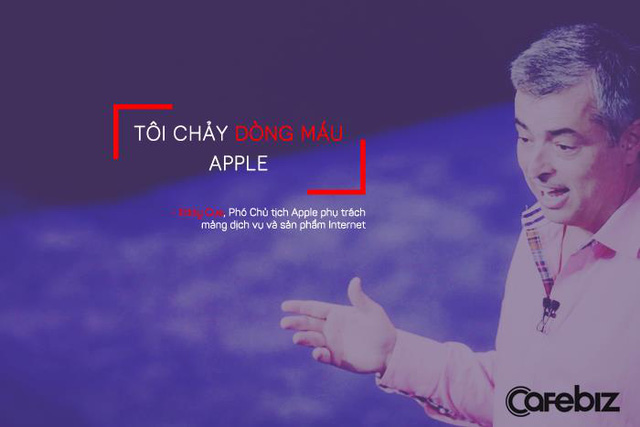  Eddy Cue, Phó Chủ tịch Apple phụ trách mảng dịch vụ và sản phẩm Internet, khẳng định sự cống hiến và tận tâm của mình dành cho Apple. 