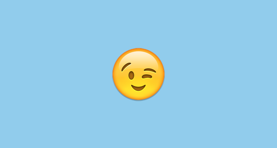 Emoji winking - nháy mắt 