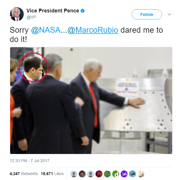  Xin lỗi NASA, Marco Rubio thách tôi làm thế! 