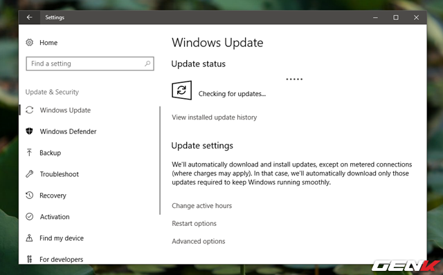  Bước 3: Mở Windows Update và kiểm tra lại. 