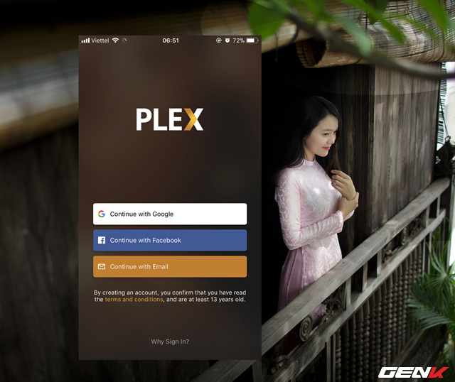  Bước 2: Mở ứng dụng Plex vừa tải về và sử dụng tài khoản đã tạo ở trên để đăng nhập vào. 