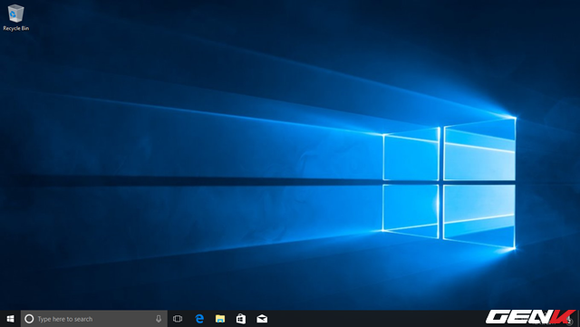  Nhìn chung, giao diện desktop của Windows 10 Fall Creators không có nhiều thay đổi so với phiên bản trước. Tuy nhiên, phía dưới taskbar sẽ có thêm biểu tượng của ứng dụng Pepple. 