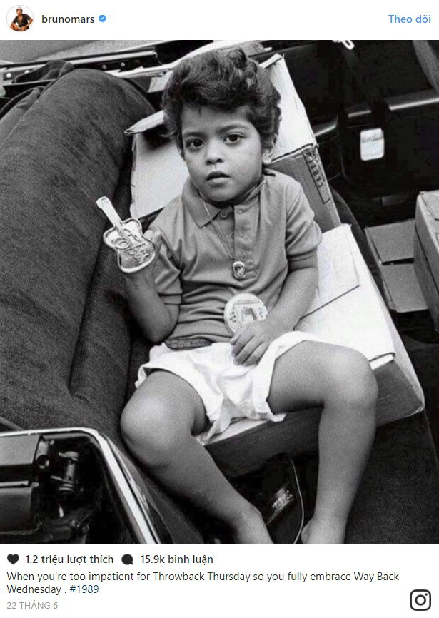  Bức ảnh chụp Bruno Mars hồi bé của nhiếp ảnh gia Catherine McGann 