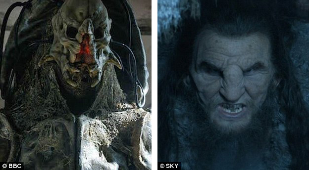 Fingleton vào vai nhân vật phản diện Fisher King (trái) trong phim truyền hình Anh “Doctor Who” hồi năm 2015. Vai diễn được nhớ tới nhiều nhất của anh là vai người khổng lồ Mag the Mighty (phải) trong loạt phim truyền hình Mỹ “Game of Thrones” 