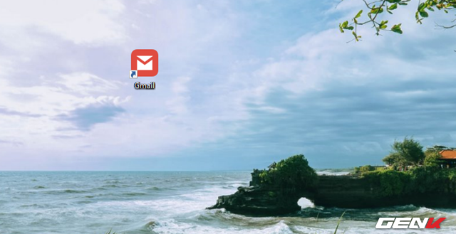  Khi đó, biểu tượng shortcut Gmail sẽ xuất hiện ở desktop của bạn. Bạn có thể thay đổi biểu tượng Gmail này sang biểu tượng mail nào mình thích điều được, tất cả bước thay đổi điều tương tự như bất kỳ shortcut nào trên desktop. 