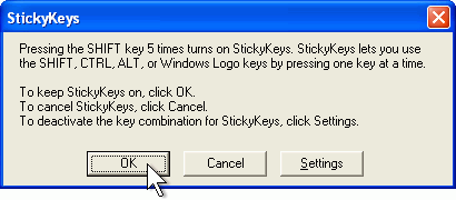  Sticky Keys 
