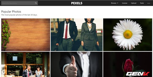  Pexels giống như một bộ sưu tập ảnh stock khổng lồ. Trang web này thu thập hình ảnh stock từ nhiều nguồn, do đó có thể xem đây là một bộ sưu tập đa dạng. Và điều đương nhiên, tất cả ảnh điều tuân theo giấy phép Creative Commons Zero nên bạn có thể sử dụng cho mục đích cá nhân hoặc thương mại. 