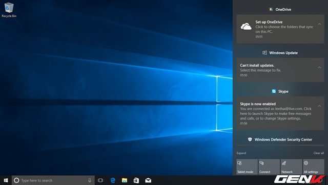  Như đã nói ở trên, đây là phiên bản Windows 10 đầu tiên Microsoft áp dụng ngôn ngữ Fluent Design vào trong thiết kế giao diện người dùng nên bạn có thể dễ dàng thấy được một giao diện Windows 10 trong đơn giản, nhẹ và hợp lí hơn rất nhiều. 
