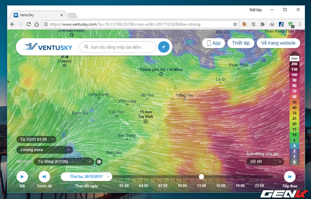  Việc theo dõi thông tin thời tiết, nhất là về cơn bão Tembin được xem như là ưu tiên hàng đầu hiện nay, và Ventusky được đánh giá là một trong số các website cung cấp thông tin về dự báo thời tiết đáng tin cậy nhất trên thế giới. 