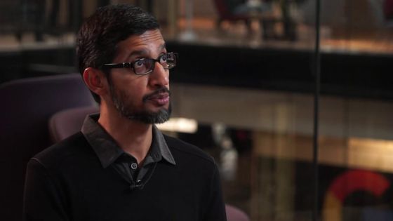  Sundar Pichai, CEO của Google, trả lời phỏng vấn với BBC News 