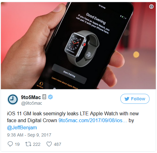  Chiếc Apple Watch LTE với diện mạo mới. 