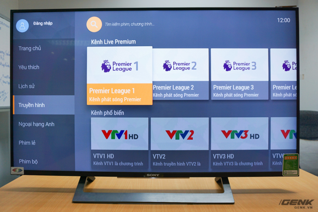  Các chương trình truyền hình qua mạng cũng có thể được xem thông qua Android TV. 