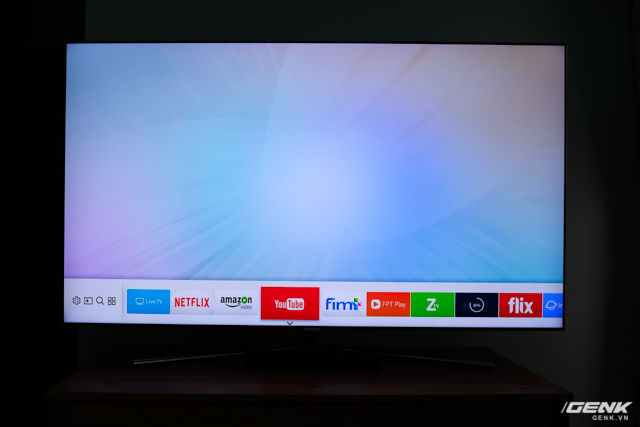  Và đây là giao diện chính của TV QLED Samsung. 