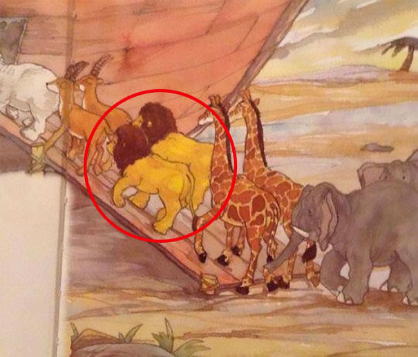 # 1 Chỉ có các cặp đôi mới có chỗ trên con thuyền Noah để duy trì nòi giống sau thảm họa. Vậy 2 con sư tử đực lên đây làm gì vậy?