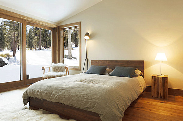  Phòng ngủ với sàn gỗ. 