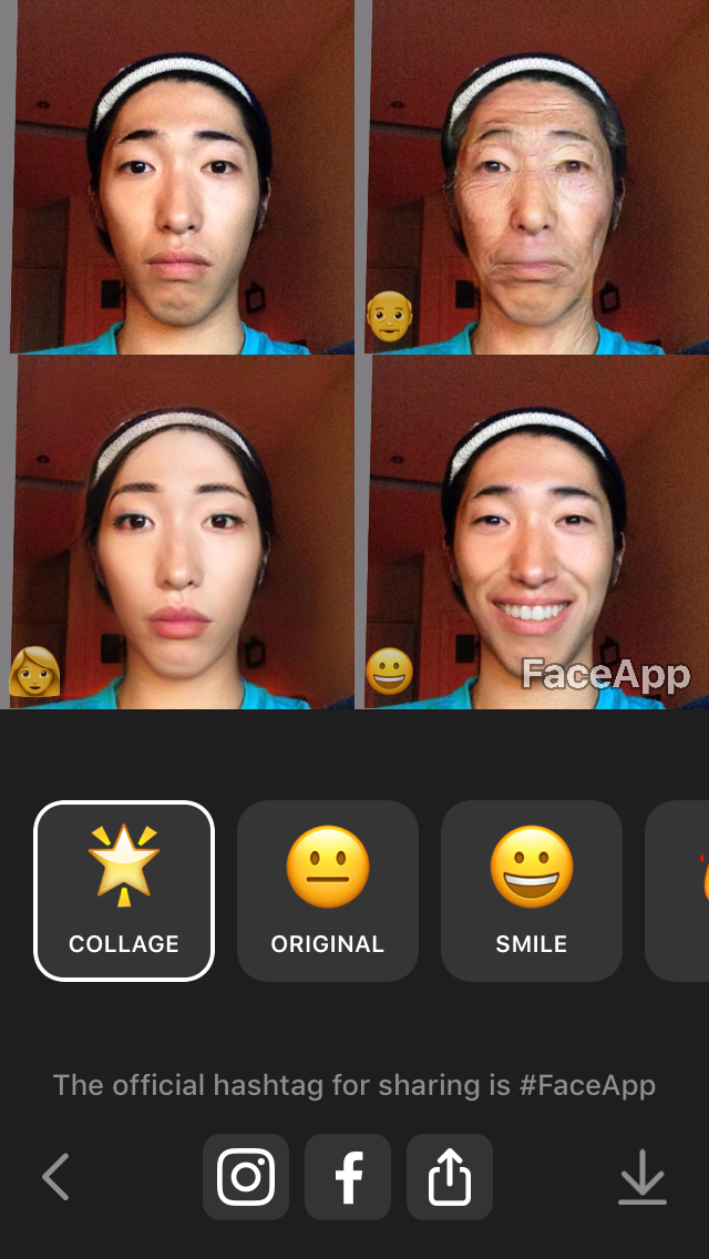  FaceApp cho phép sử dụng AI để khiến khuôn mặt bạn trở nên già/trẻ hơn, thậm chí là thay đổi cả giới tính. 