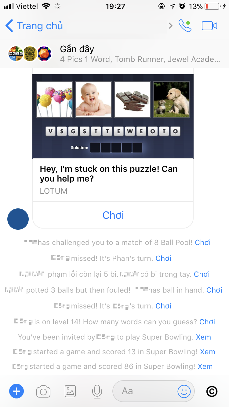  Một group chat đ&atilde; ngập tr&agrave;n c&aacute;c th&ocirc;ng b&aacute;o về điểm số v&agrave; tr&ograve; chơi sau khi c&aacute;c th&agrave;nh vi&ecirc;n trong nh&oacute;m th&aacute;ch đấu lẫn nhau thế n&agrave;y đ&acirc;y! 