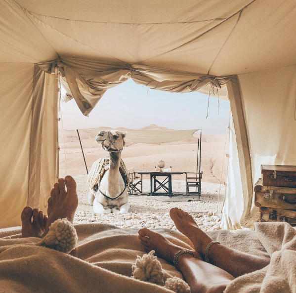  Cắm trại tại Morocco nắng gió 