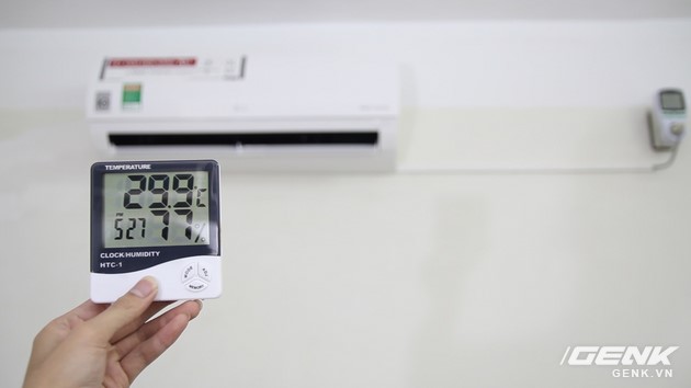  Nhiệt độ phòng trước khi máy hoạt động là 29.9 độ C 
