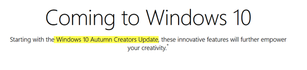  Bản cập Windows 10 tháng 9 tại các nước thuộc Vương quốc Anh sẽ có tên mới là Autumn Creators Update. 