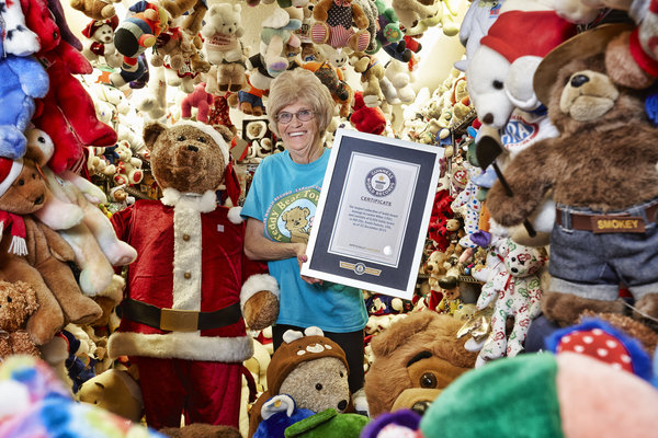 
Bà Jackie Miley đang sở hữu bộ sưu tập gấu Teddy hoành tráng nhất thế giới: 8026 chú gấu Teddy ở mọi kích thước
